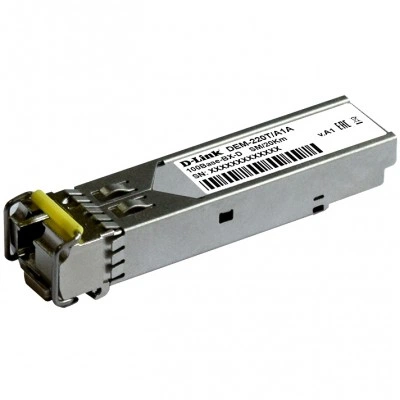 SFP оптический трансивер D-LINK DL-220T/20KM/A1A, 155 Мбит/с, 20 км, LC Simplex SFP оптический трансивер D-LINK DL-220T/20KM/A1A, 155 Мбит/с, 20 км, LC Simplex