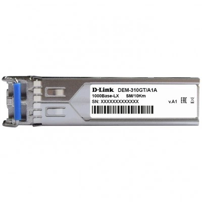 SFP оптический трансивер D-LINK DL-310GT/A1A, 1.25Гбит/с, 10 км, SC Duplex