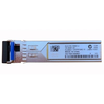 SFP оптический трансивер CISCO GLC-FE-100BX-U=, 100 Мбит/с, 10 км, LC SFP оптический трансивер CISCO GLC-FE-100BX-U=, 100 Мбит/с, 10 км, LC