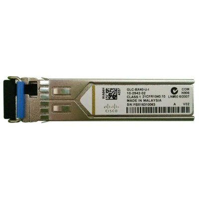 SFP оптический трансивер CISCO GLC-BX40-U-I, 1 Гбит/с, 40 км, LC SFP оптический трансивер CISCO GLC-BX40-U-I, 1 Гбит/с, 40 км, LC