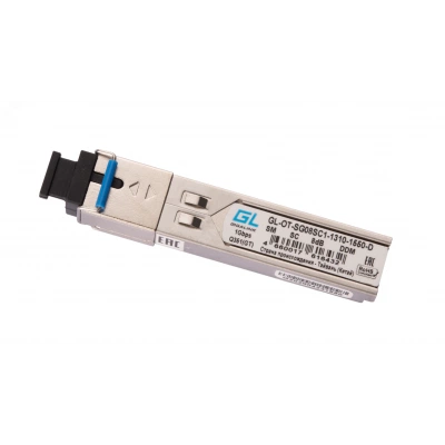 SFP оптический трансивер GIGALINK GL-OT-SG08SC1-1310-1550-D, 1,25 Гбит/с, до 3 км, 1хSC SFP оптический трансивер GIGALINK GL-OT-SG08SC1-1310-1550-D, 1,25 Гбит/с, до 3 км, 1хSC