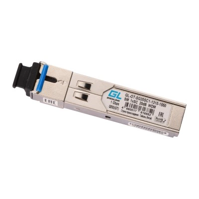 SFP оптический трансивер GIGALINK GL-OT-SG20SC1-1310-1550, 1.25 Гбит/с, 40 км SFP оптический трансивер GIGALINK GL-OT-SG20SC1-1310-1550, 1.25 Гбит/с, 40 км