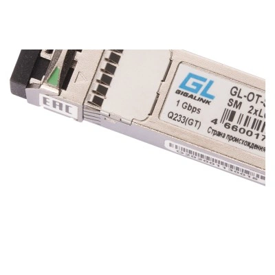 SFP оптический трансивер GIGALINK GL-OT-SG24LC2-1550-1550-D, 1.25 Гбит/с, 80 км SFP оптический трансивер GIGALINK GL-OT-SG24LC2-1550-1550-D, 1.25 Гбит/с, 80 км