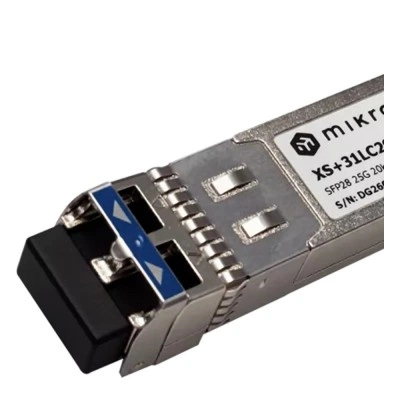 SFP28 оптический трансивер MikroTik XS+31LC20D, 1 Гбит/с, 10 Гбит/с, 25 Гбит/с, 20 км SFP28 оптический трансивер MikroTik XS+31LC20D, 1 Гбит/с, 10 Гбит/с, 25 Гбит/с, 20 км