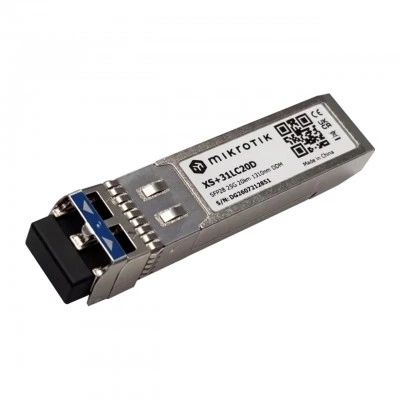 SFP28 оптический трансивер MikroTik XS+31LC20D, 1 Гбит/с, 10 Гбит/с, 25 Гбит/с, 20 км
