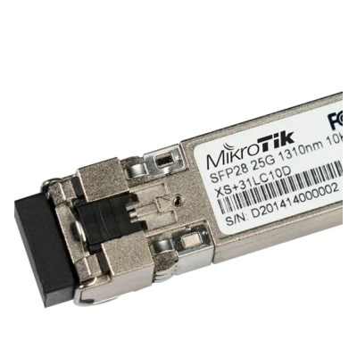 SFP28 оптический трансивер MikroTik XS+31LC10D, 1 Гбит/с / 10 Гбит/с / 25 Гбит/с, 10 км SFP28 оптический трансивер MikroTik XS+31LC10D, 1 Гбит/с / 10 Гбит/с / 25 Гбит/с, 10 км