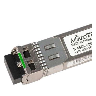 SFP оптический трансивер MikroTik S-55DLC80D, 1.25 Гбит/с, 80 км SFP оптический трансивер MikroTik S-55DLC80D, 1.25 Гбит/с, 80 км