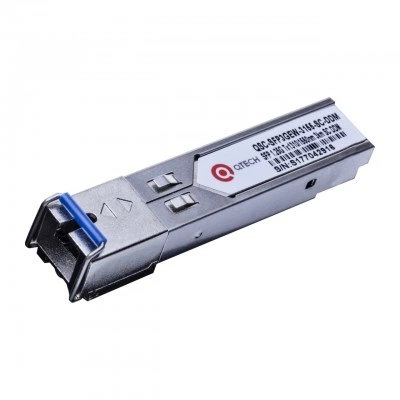 SFP оптический трансивер QTECH QSC-SFP3GEW-3155-SC-DDM, 1 Гбит/с, 3 км SFP оптический трансивер QTECH QSC-SFP3GEW-3155-SC-DDM, 1 Гбит/с, 3 км
