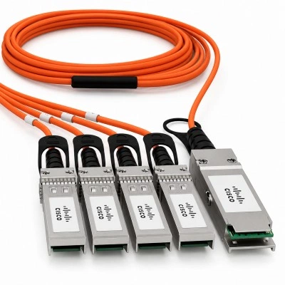 SFP активный оптический кабель-разветвитель AOC CISCO QSFP-4X10G-AOC7M, 40 Гбит/с, 7 м SFP активный оптический кабель-разветвитель AOC CISCO QSFP-4X10G-AOC7M, 40 Гбит/с, 7 м