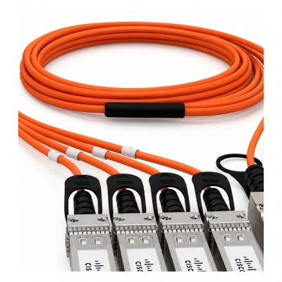 SFP активный оптический кабель-разветвитель AOC CISCO QSFP-4X10G-AOC7M, 40 Гбит/с, 7 м SFP активный оптический кабель-разветвитель AOC CISCO QSFP-4X10G-AOC7M, 40 Гбит/с, 7 м