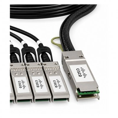 SFP медный кабель-разветвитель DAC CISCO QSFP-4X10G-AC10M, 40 Гбит/с, 10 м SFP медный кабель-разветвитель DAC CISCO QSFP-4X10G-AC10M, 40 Гбит/с, 10 м