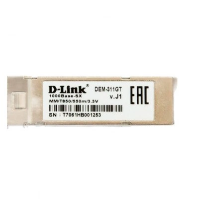 SFP оптический трансивер D-LINK 311GT/A1A, 1 Гбит/с, 550 м, LC SFP оптический трансивер D-LINK 311GT/A1A, 1 Гбит/с, 550 м, LC
