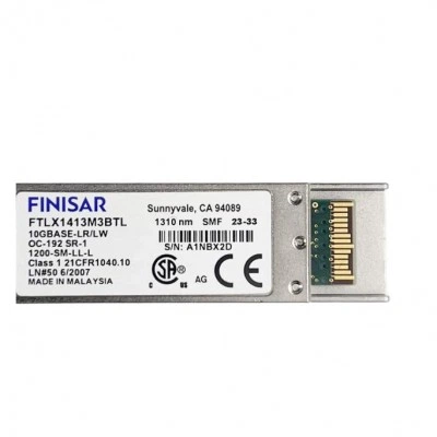 SFP оптический трансивер FINISAR FTLX1413M3BTL, 11 Гбит/с, 10 км, LC SFP оптический трансивер FINISAR FTLX1413M3BTL, 11 Гбит/с, 10 км, LC