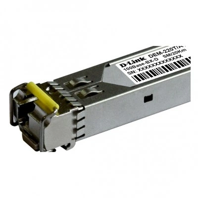 SFP оптический трансивер D-LINK DL-220T/20KM/A1A, 155 Мбит/с, 20 км, LC Simplex SFP оптический трансивер D-LINK DL-220T/20KM/A1A, 155 Мбит/с, 20 км, LC Simplex