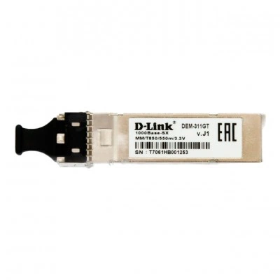 SFP оптический трансивер D-LINK 311GT/A1A, 1 Гбит/с, 550 м, LC SFP оптический трансивер D-LINK 311GT/A1A, 1 Гбит/с, 550 м, LC