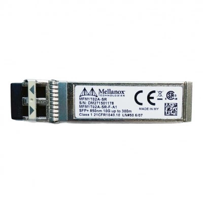 SFP+ оптический трансивер MELLANOX MFM1T02A-SR, 10 Gb/s, 400 м, LC SFP+ оптический трансивер MELLANOX MFM1T02A-SR, 10 Gb/s, 400 м, LC